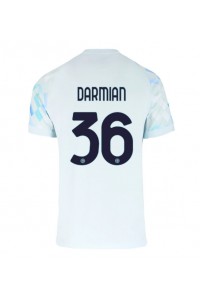 Inter Milan Matteo Darmian #36 Jalkapallovaatteet Vieraspaita 2025-26 Lyhythihainen